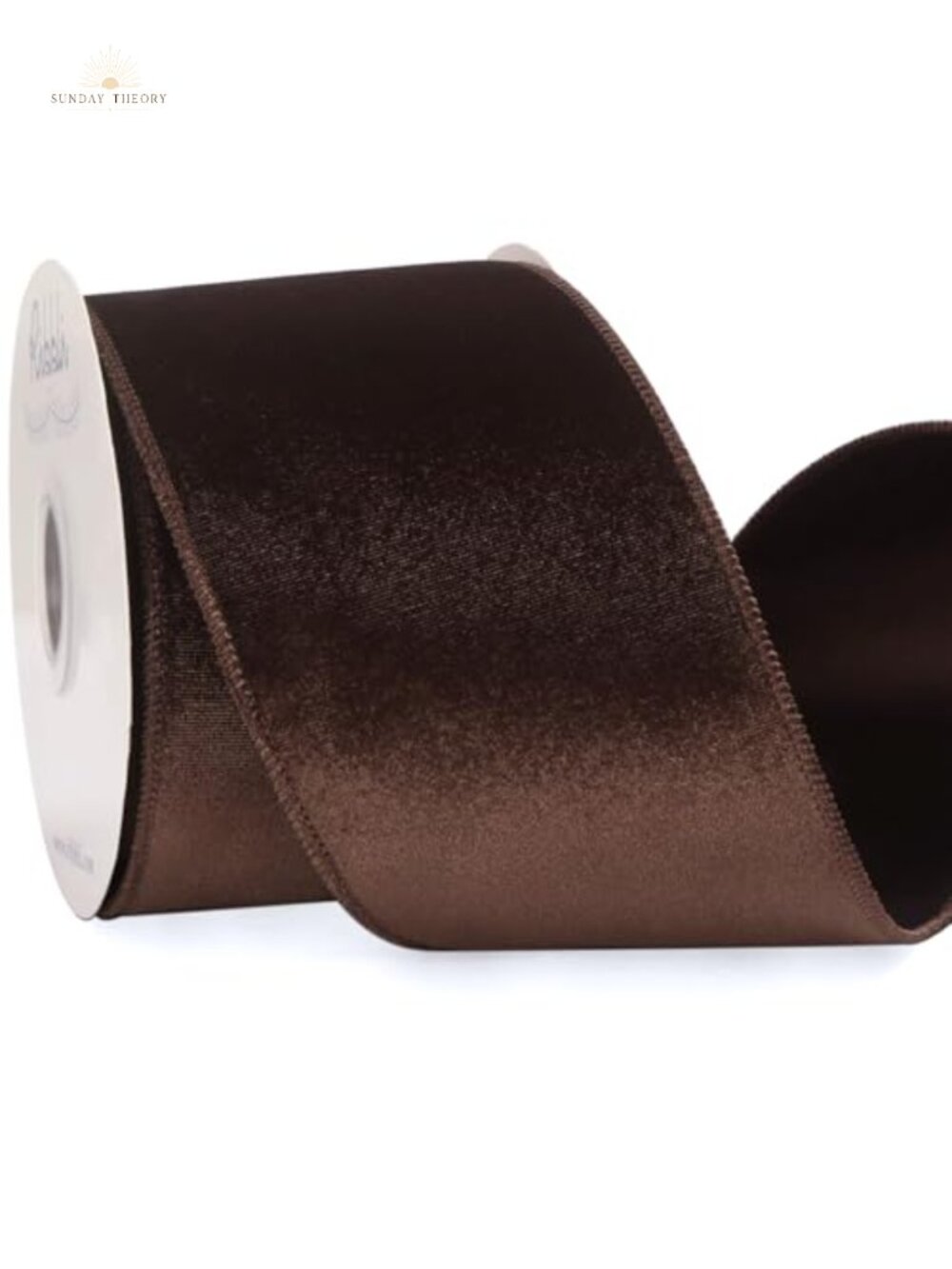 Velvet Wired Ribbon 4 Inch Satin Back 10 Yards Gift Wrapping Wreath Craft
